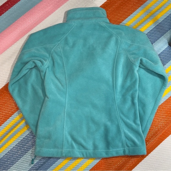 Columbia Teal Polar Fleece Full-Zip Jacket Women’s Size Small - Picture 2 of 3